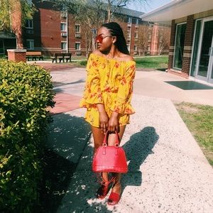 Off the shoulder romper